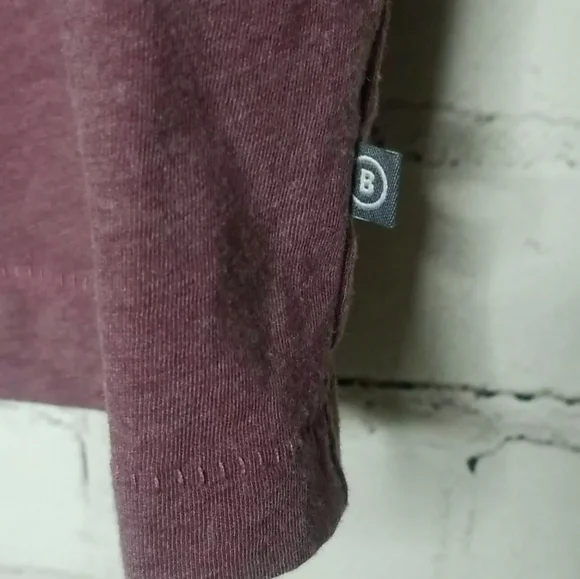 Bonobos Men's Slim Fit Purple/Plum Vneck Short Sleeve Tshirt Size Large - Picture 2 of 7